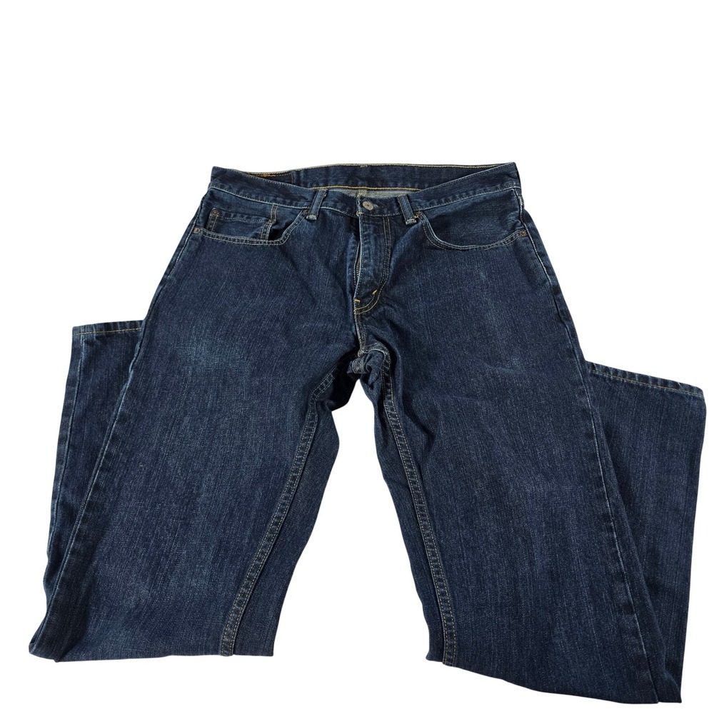 Levis 559 Relaxed Straight Leg Jeans Mens 33x32 Dark Wash Blue Denim 100 Cotton